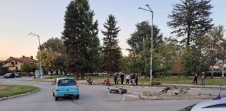 Тежка катастрофа с моторист в Кюстендил, настанен е в софийска болница