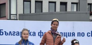 Мария Хинкова от СК „Банско“ с шампионска титла от Държавното лятно първенство с ролкови ски