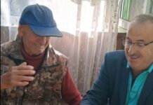 Кметът на Големо село поздрави лично най-възрастния бивш учител в община Бобов дол